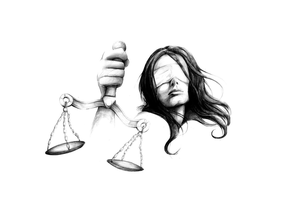 Фемида карандашом