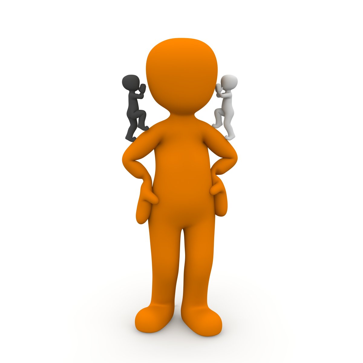 Совесть на белом фоне