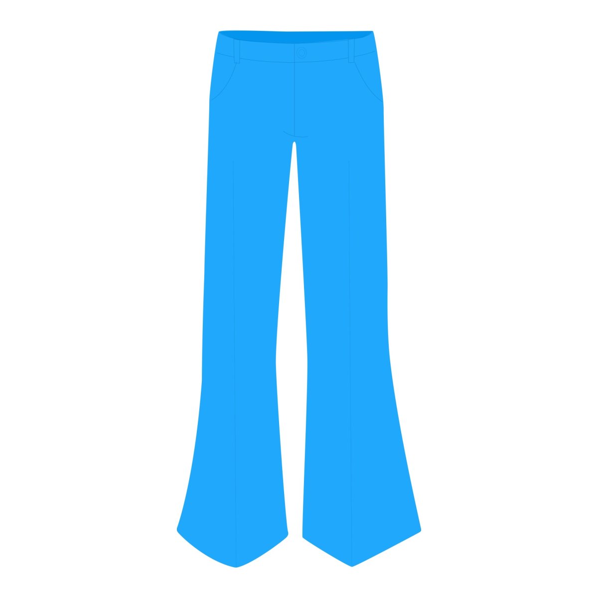 Брюки клеш без фона