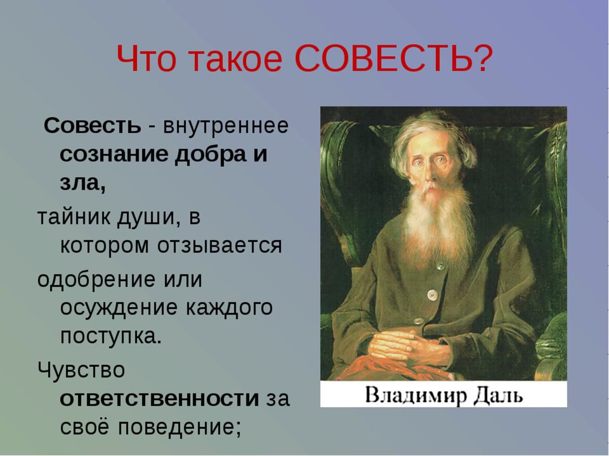 Что такое совесть кратко