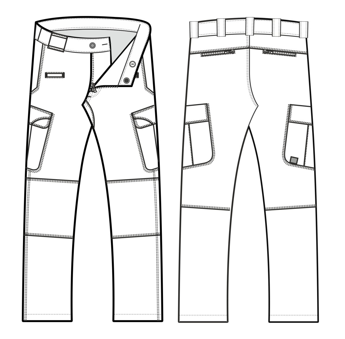 Лекала карго штанов мужских