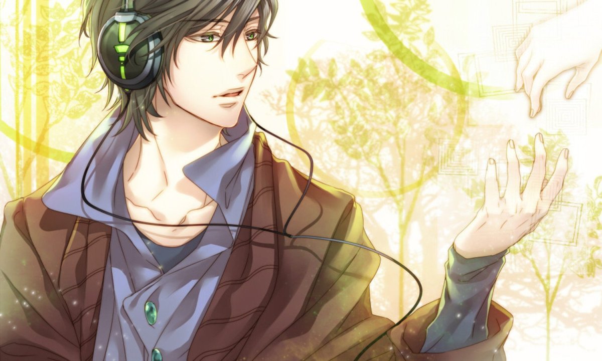 Парень с каштановыми волосами арт