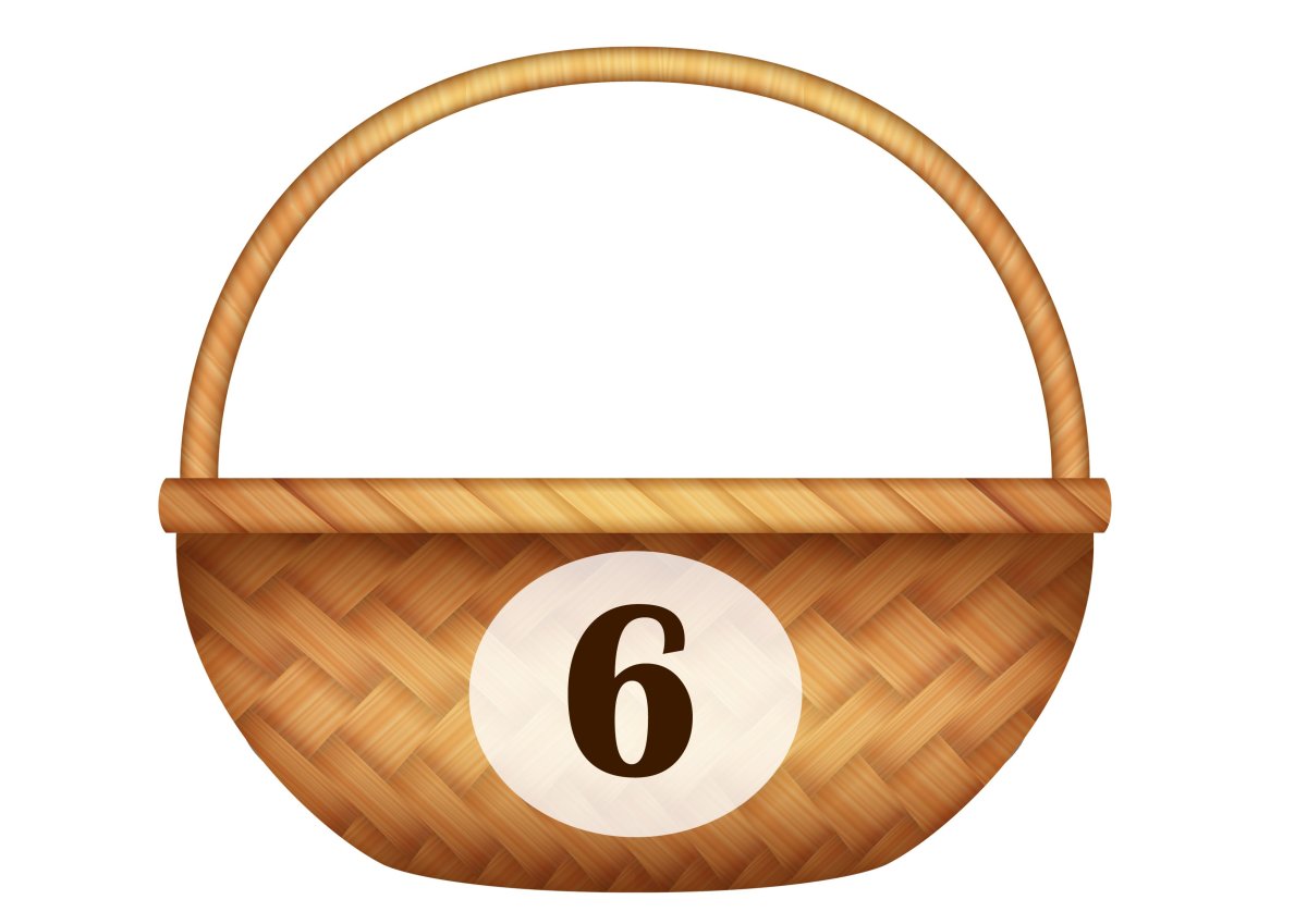 Корзина плетеная мультяшная