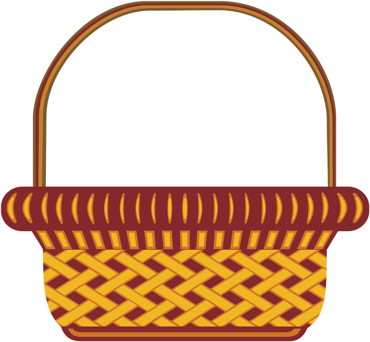 Корзинка схематично