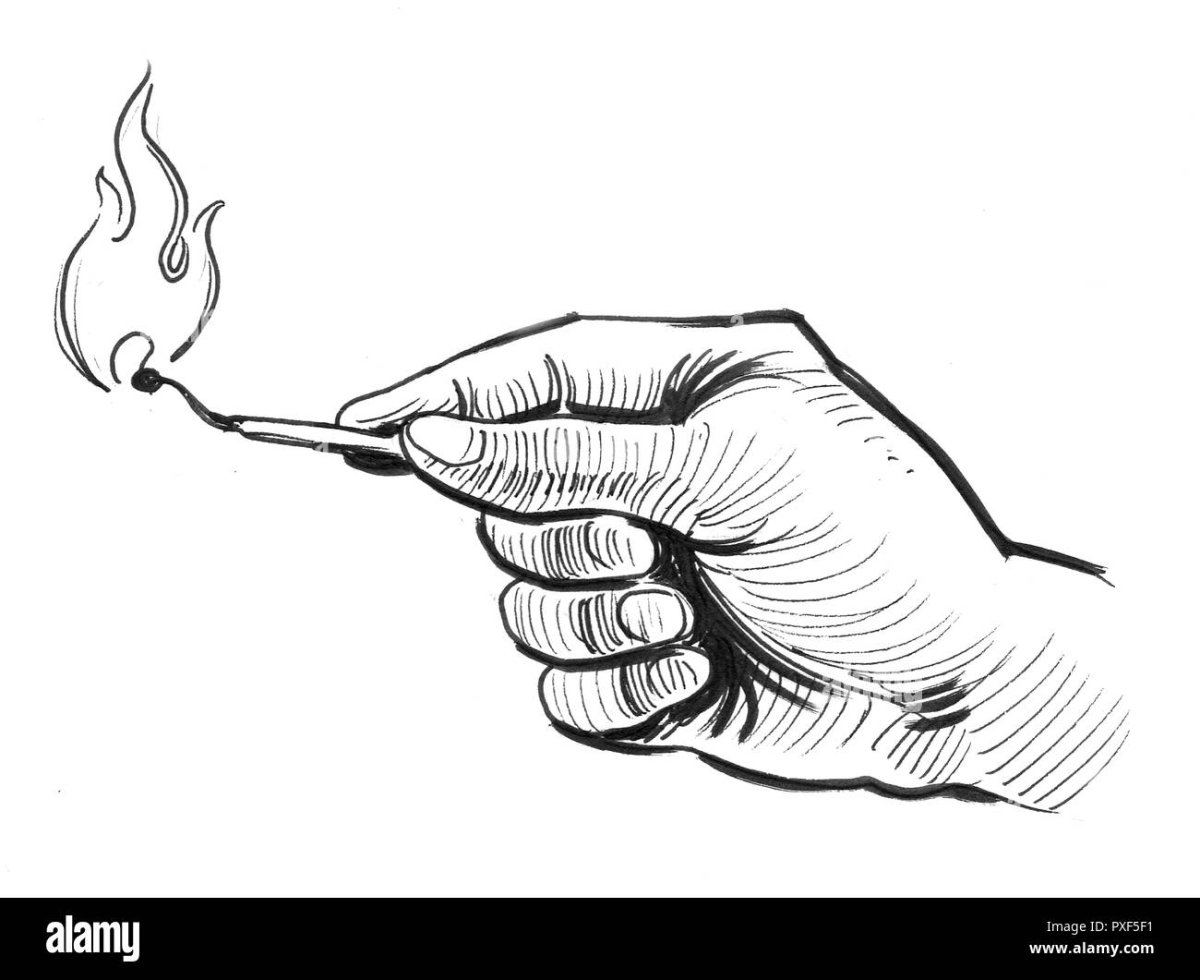 Спичка карандашом