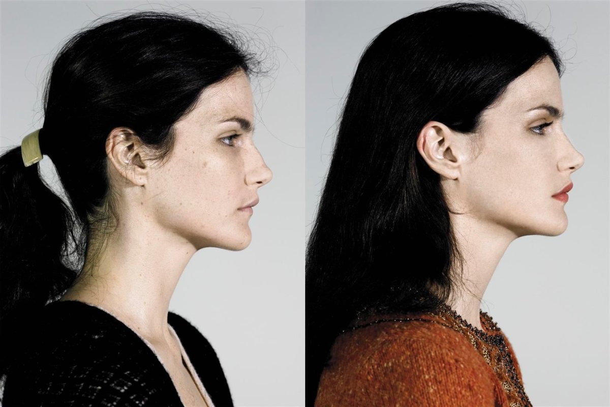 Длинный нос с горбинкой