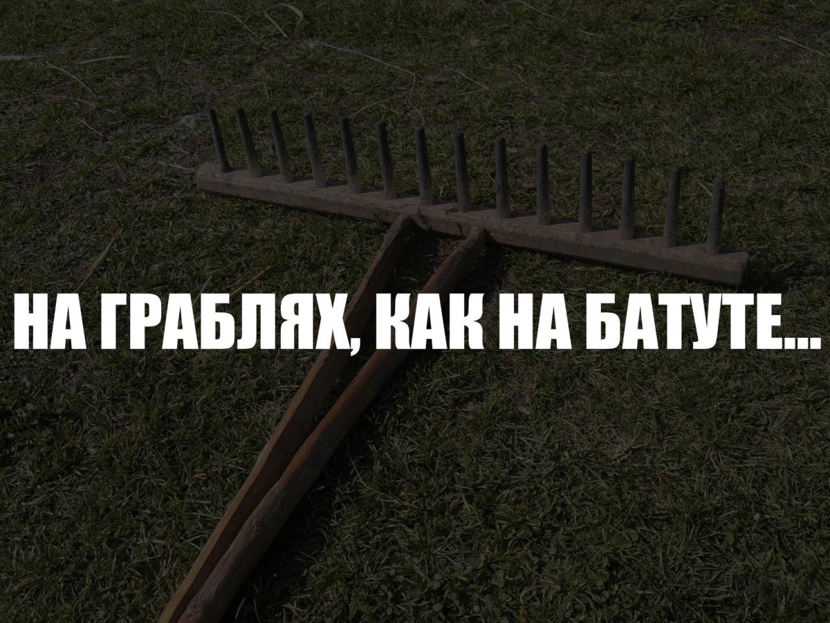 Фотосессия с граблями