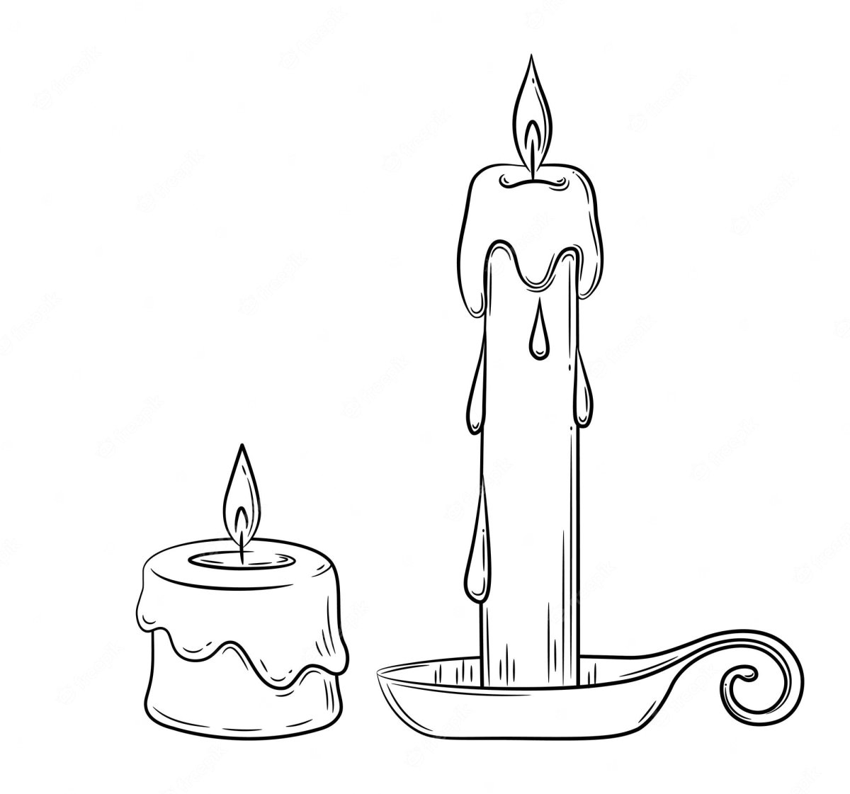 Подсвечник гравюра