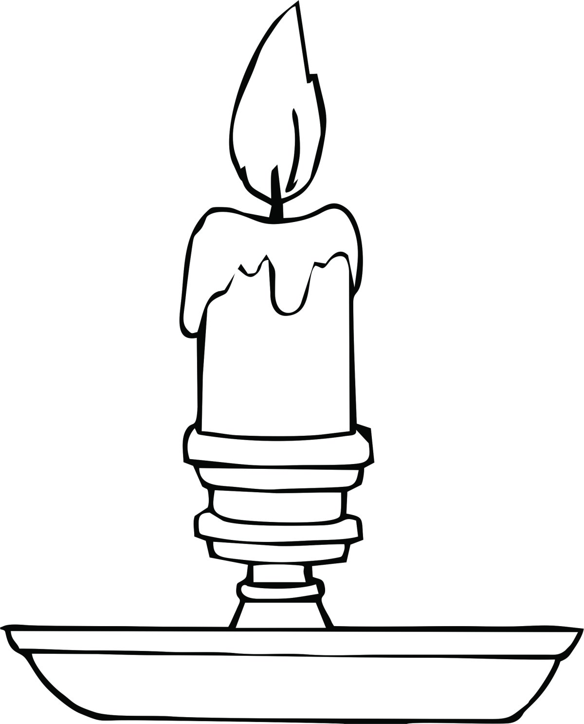 Свечка контур