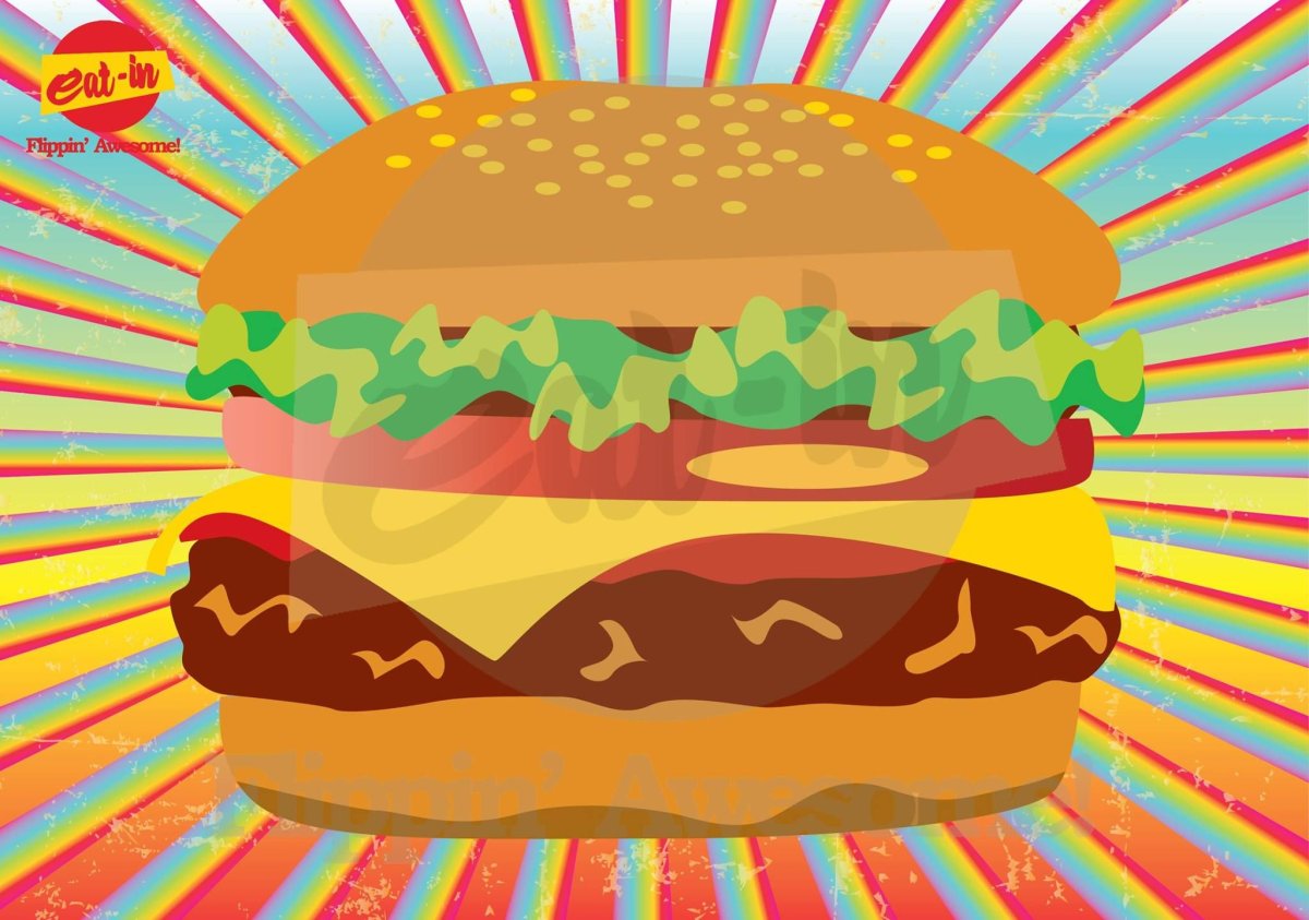 Мультяшные гамбургеры