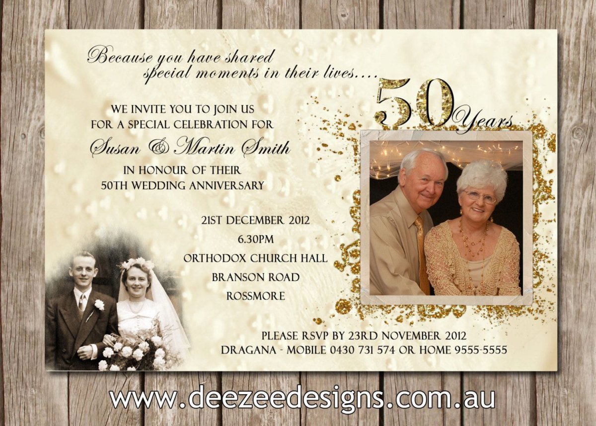 Поздравление с золотой свадьбой