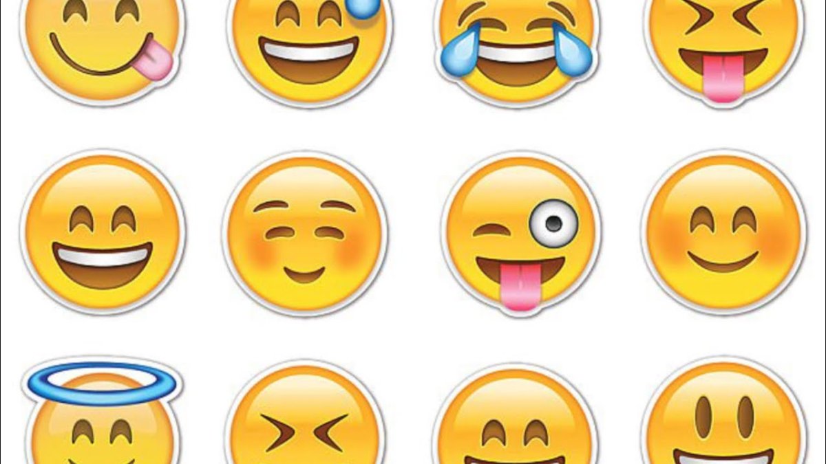 Смайлики картинки для распечатки цветные