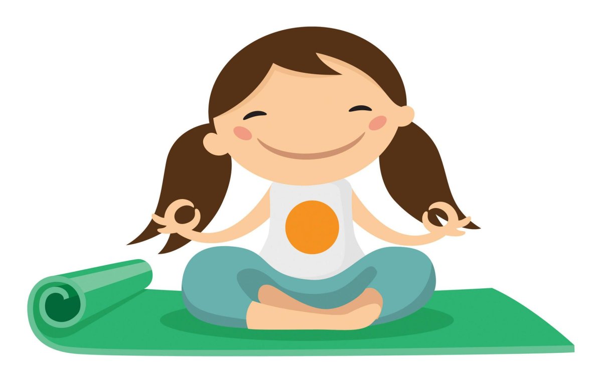 Йога кудрявая рисунок