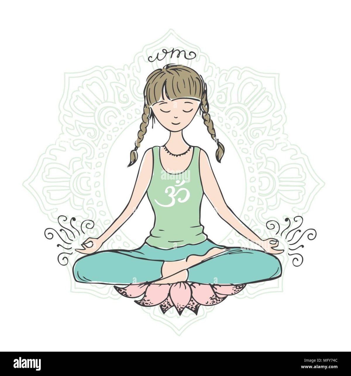 Йога рисунок для детей