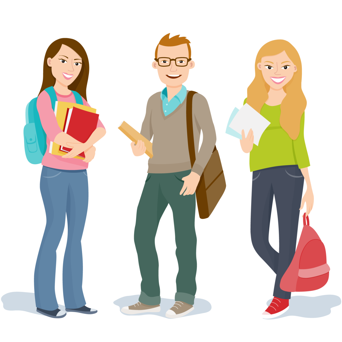 Студент нарисованный