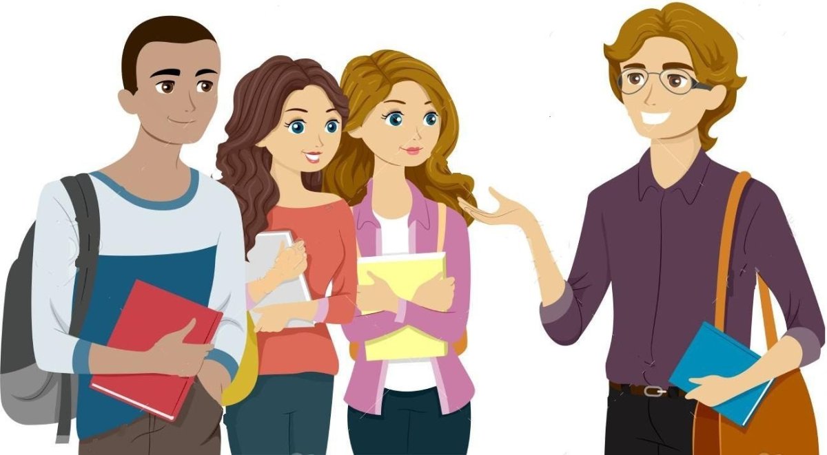 Общение подростков рисунок