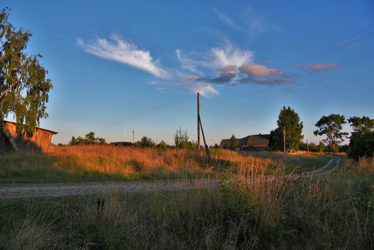 Закат над рекой