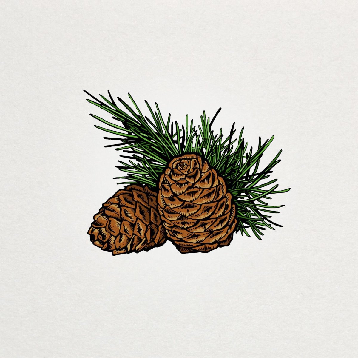 Стилизация шишки