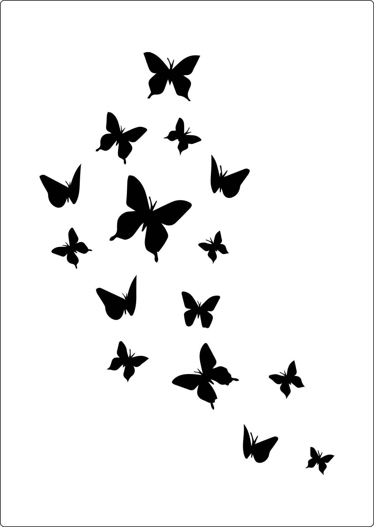 Маленькие трафареты для декора