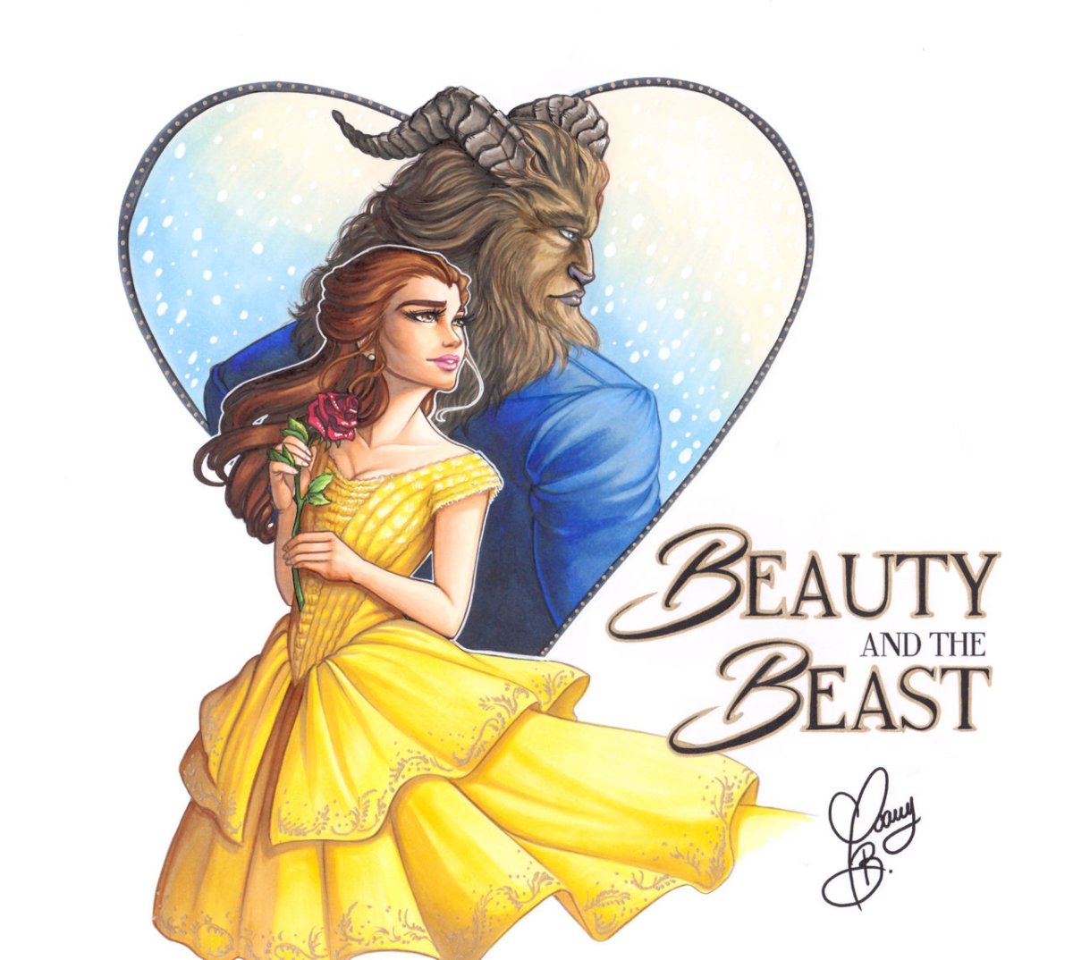 Красавица и чудовище арт