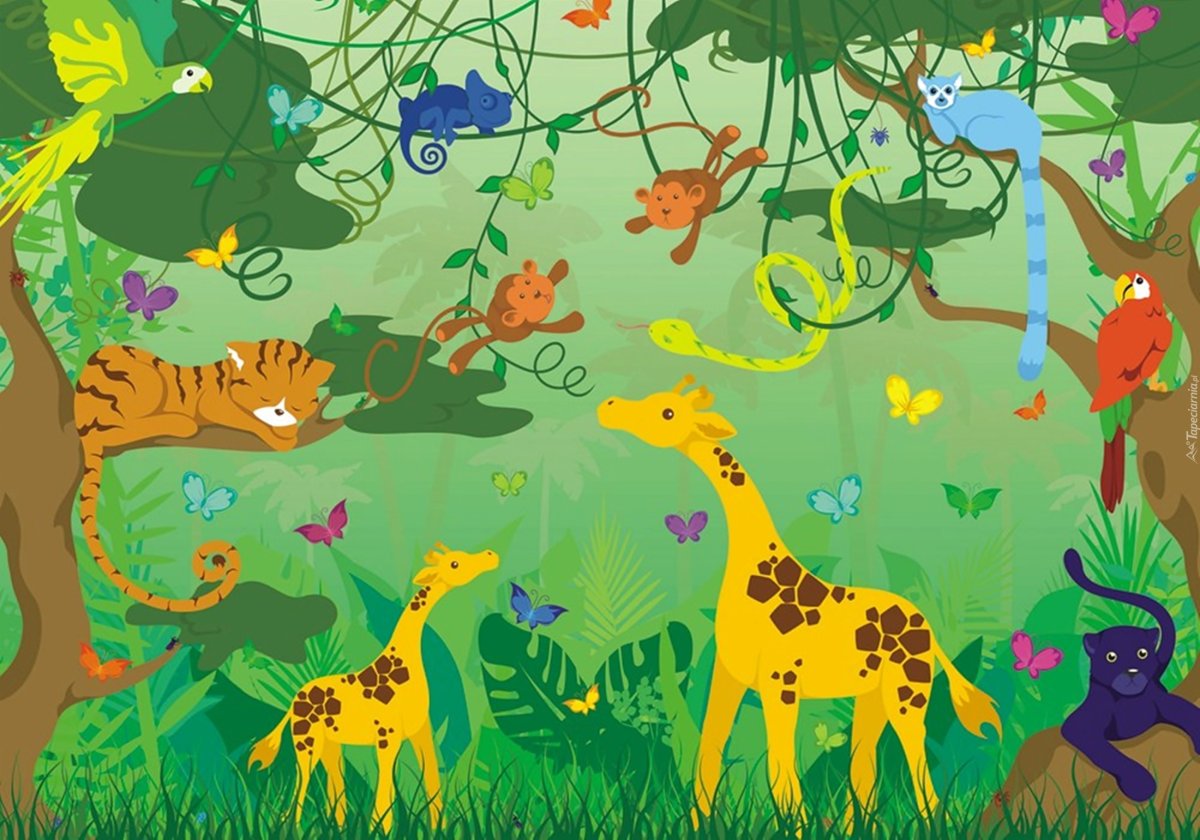 Тема джунгли для детей
