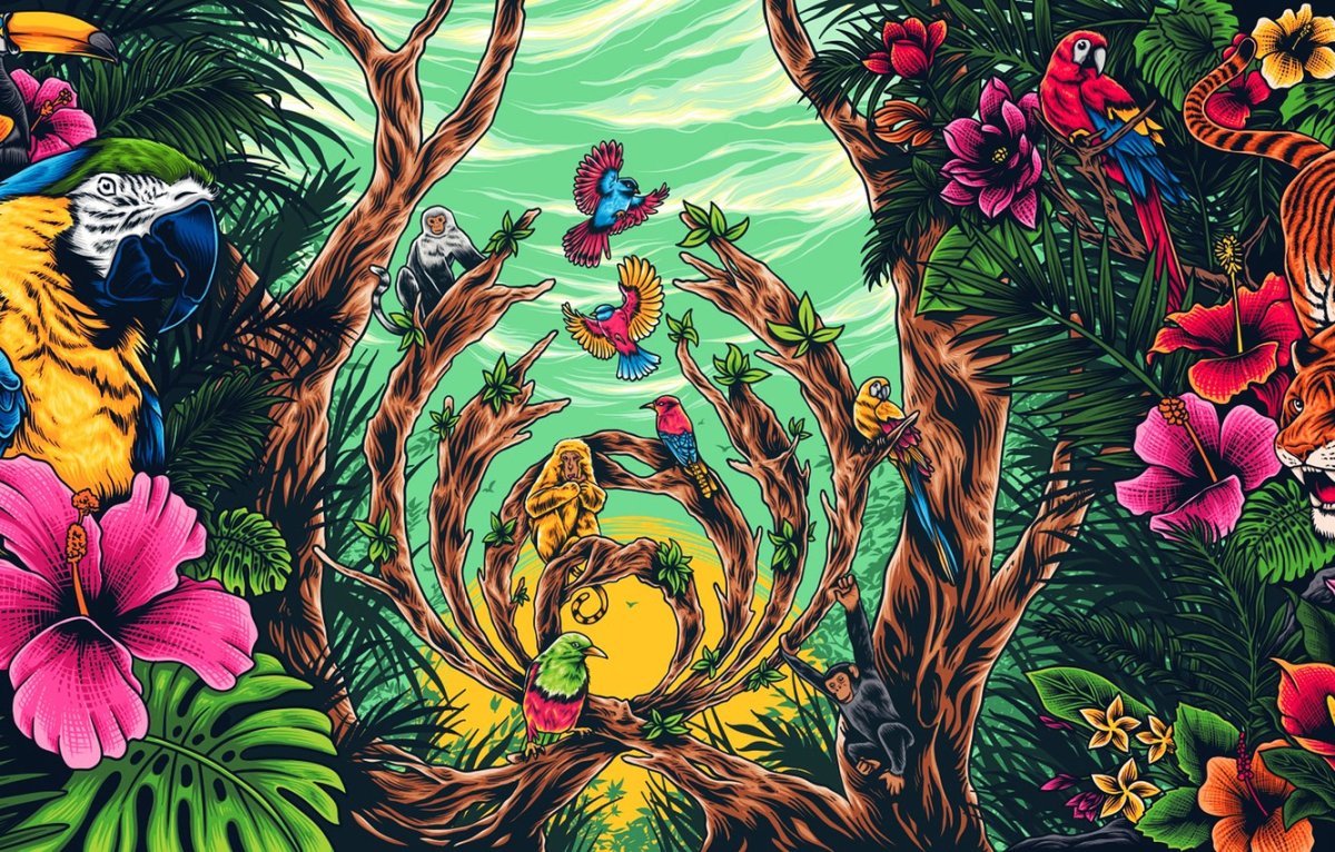 Джунгли абстракция