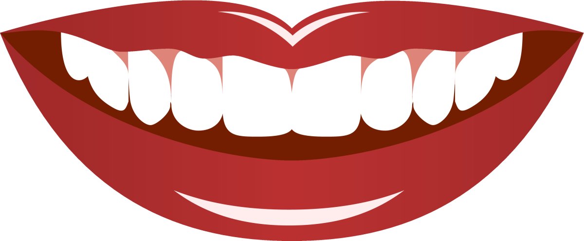 Мультяшный улыбающийся рот
