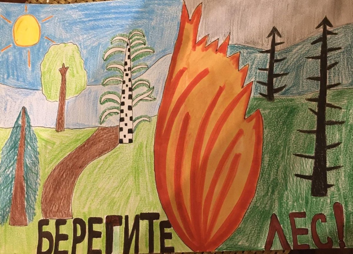 Рисунок на тему береги лес