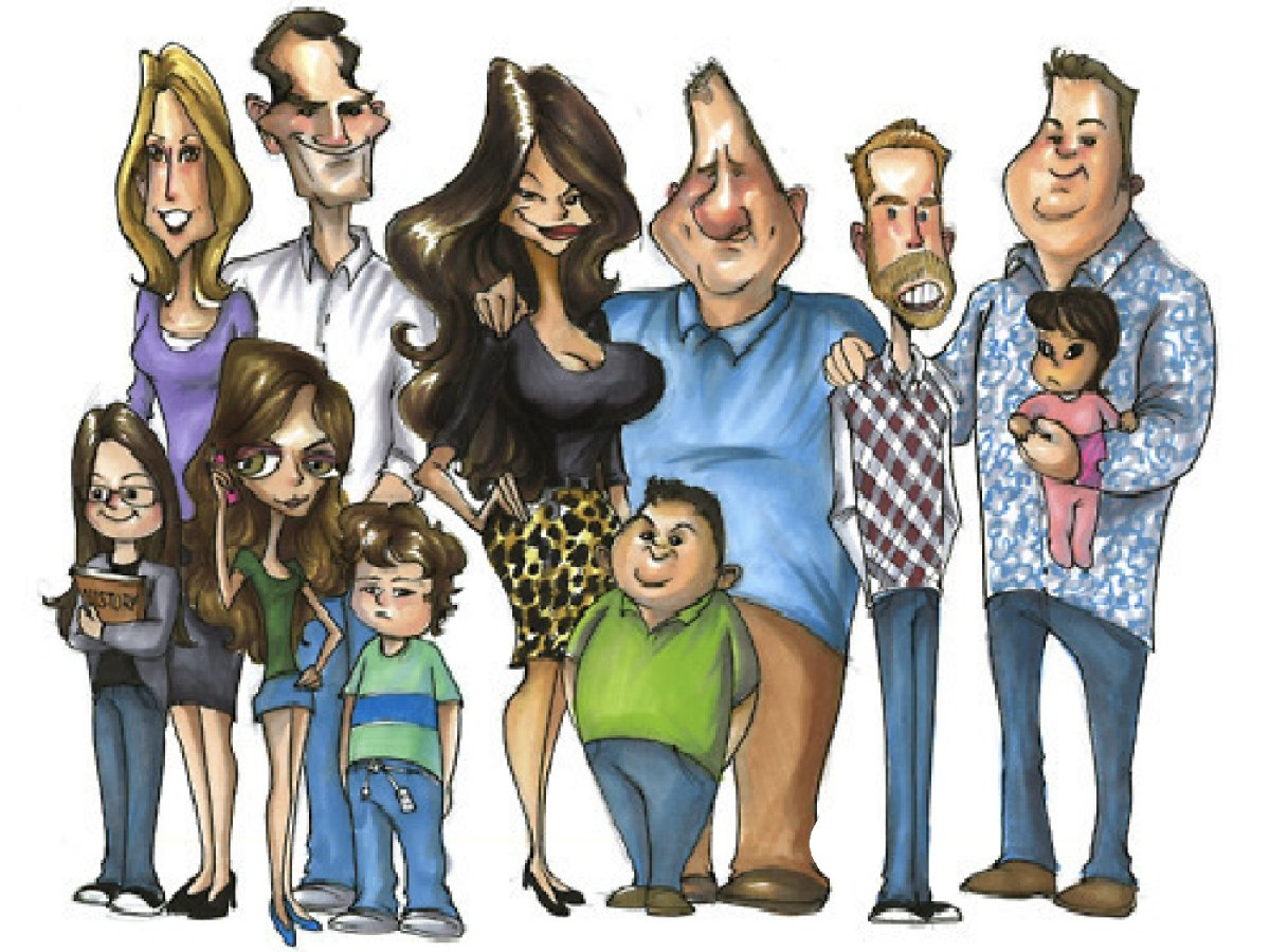 Мультяшная толпа