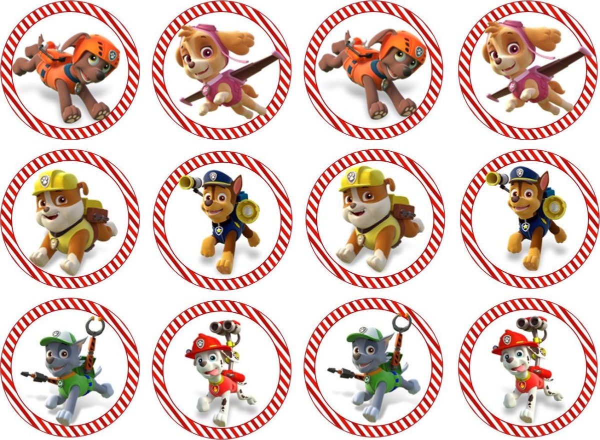 Щенячий патруль для капкейков