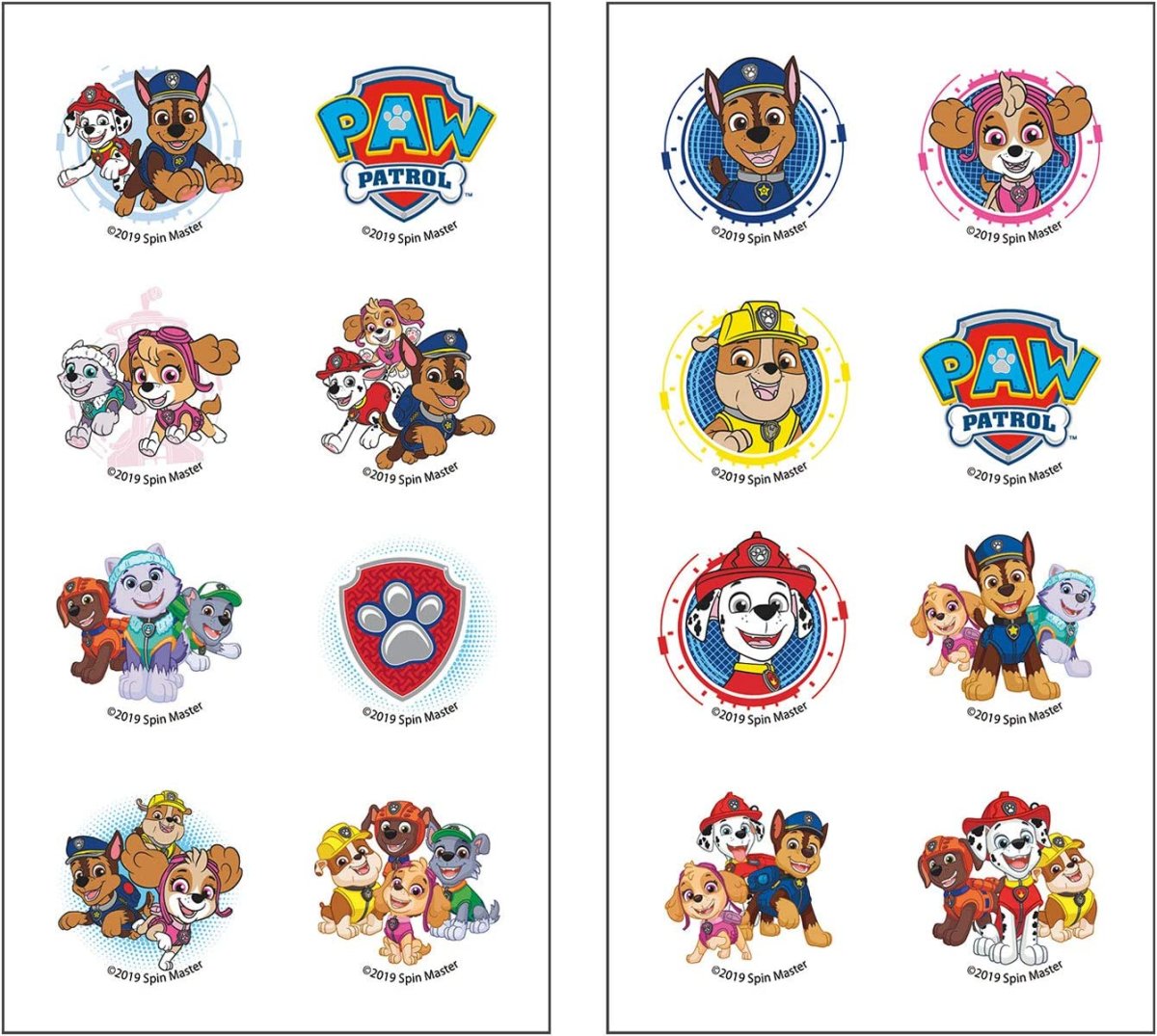 Картинки на капкейки Щенячий патруль