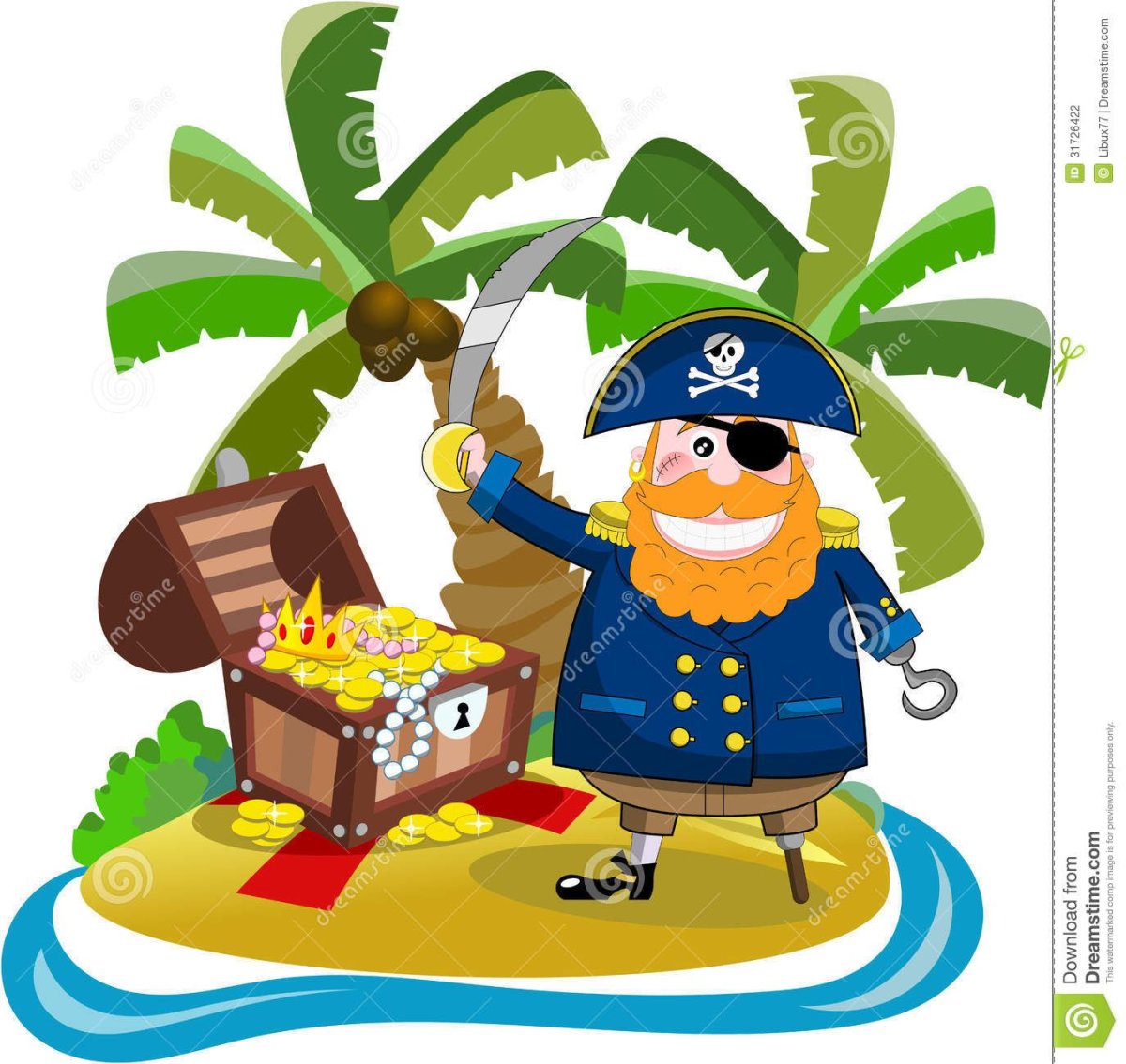 Остров сокровищ сундук