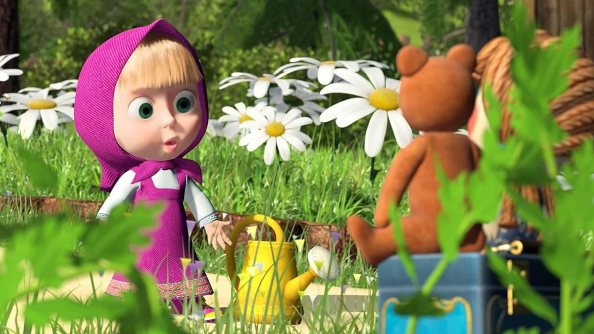 Маша и медведь огород медведя