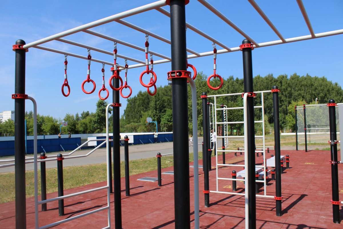 Современные спортивные площадки под открытым небом