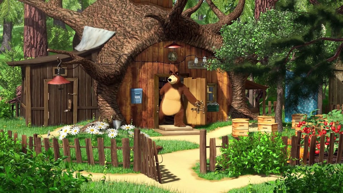 Маша и медведь домик мишки