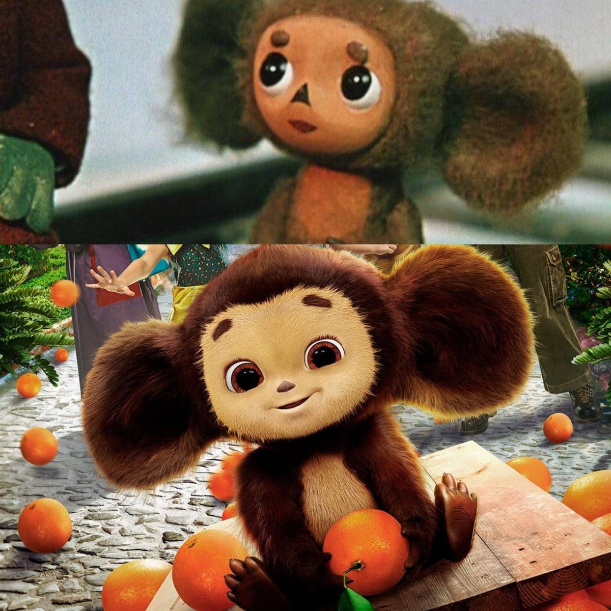 Чебурашка в ящике с апельсинами