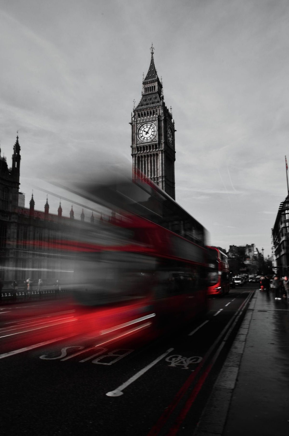 Черно белый Лондон