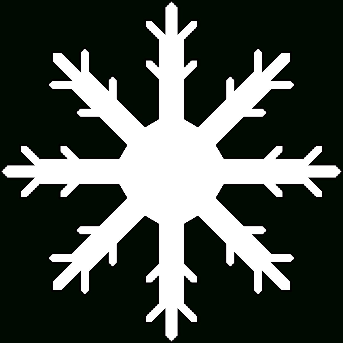 Трафарет под снежинку