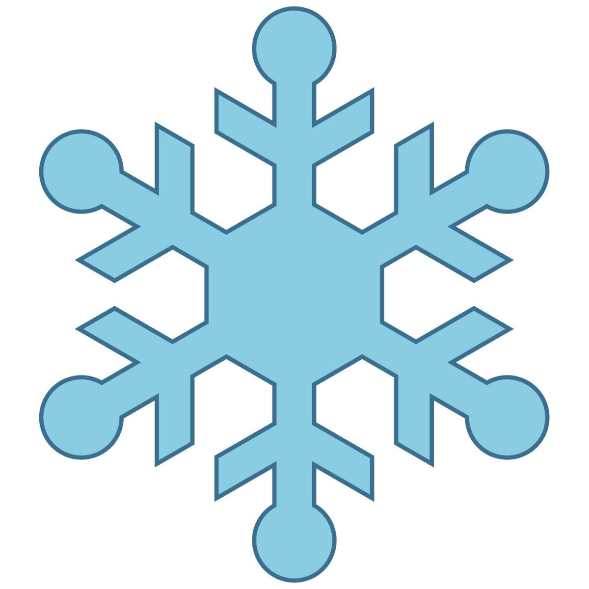 Рефлексия снежинки