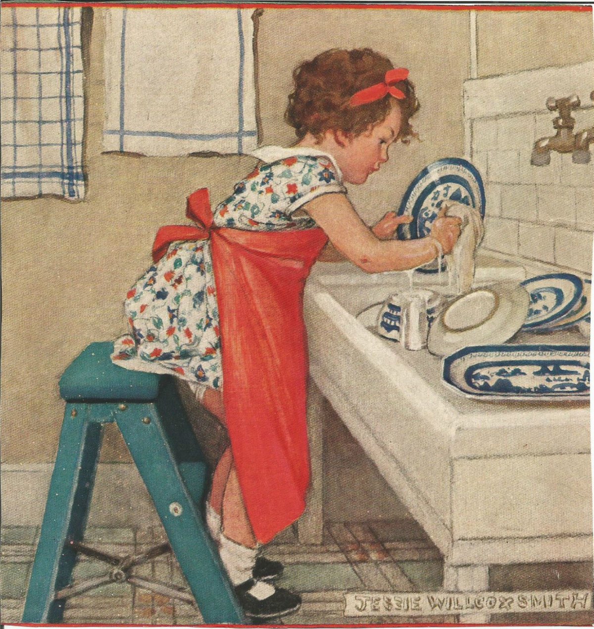 Мытье посуды для детей