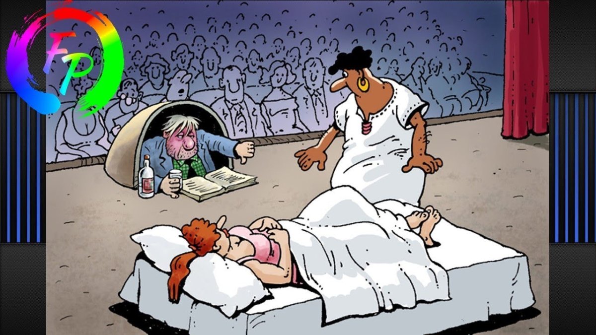 Карикатуры на мужчин и женщин