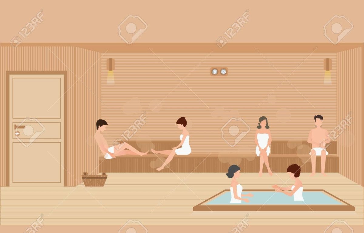 Баня без фона