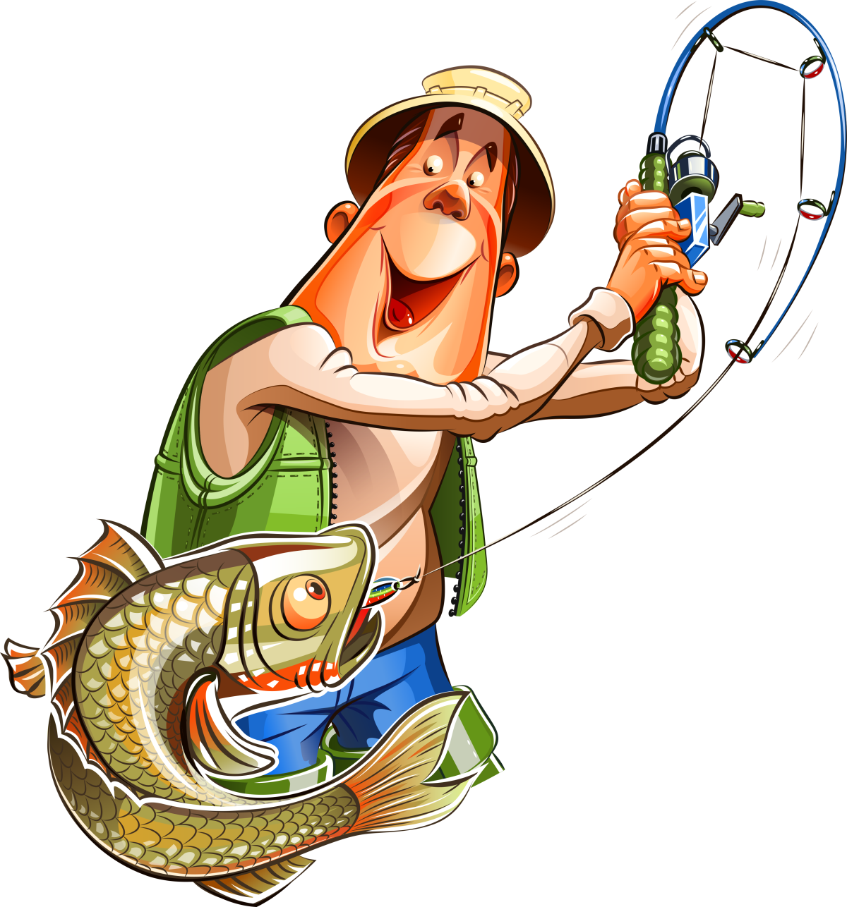 С днём рождения рыбаку