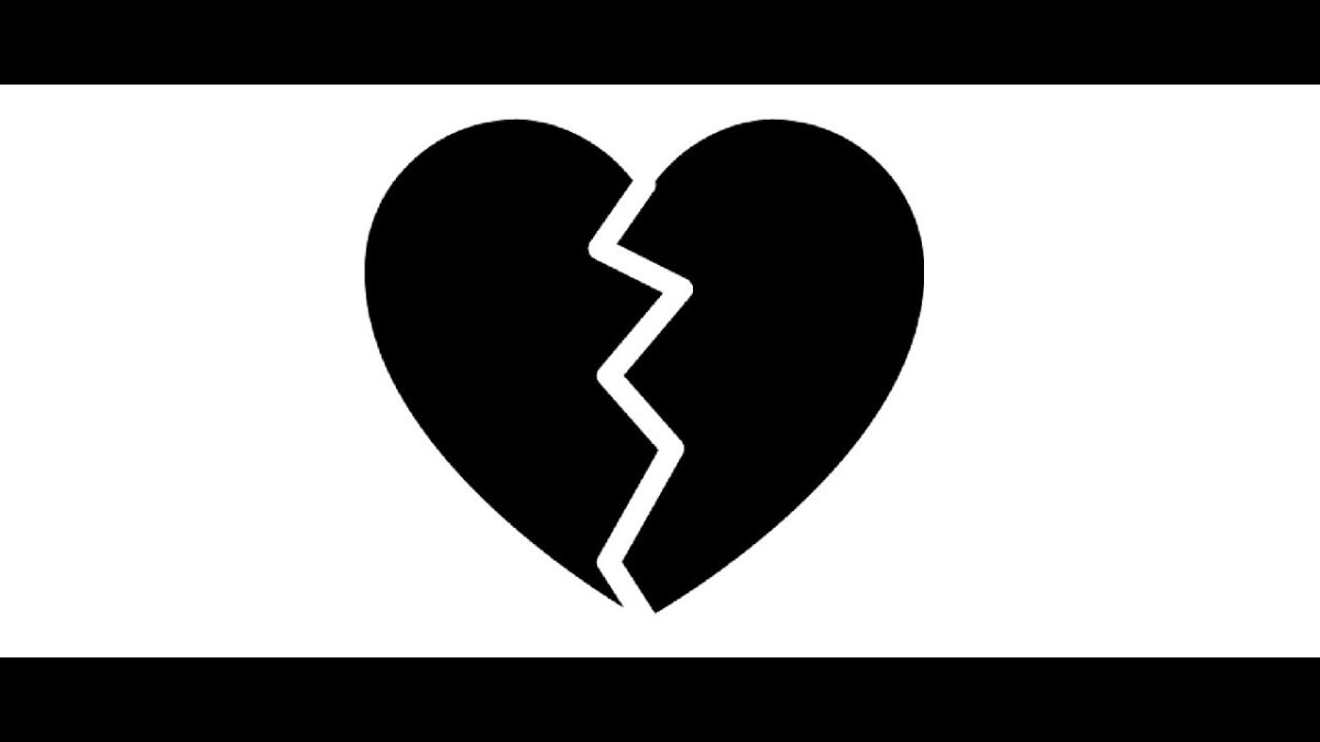 Чёрное разбитое сердце