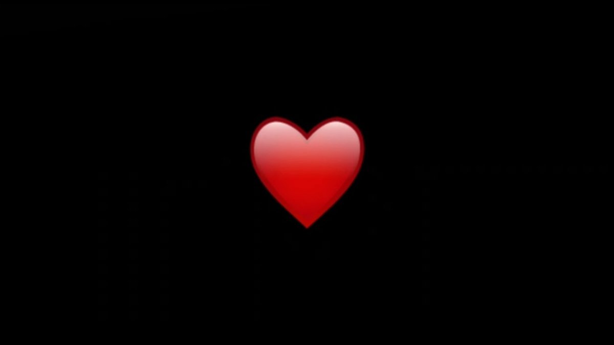 Сердечко черное