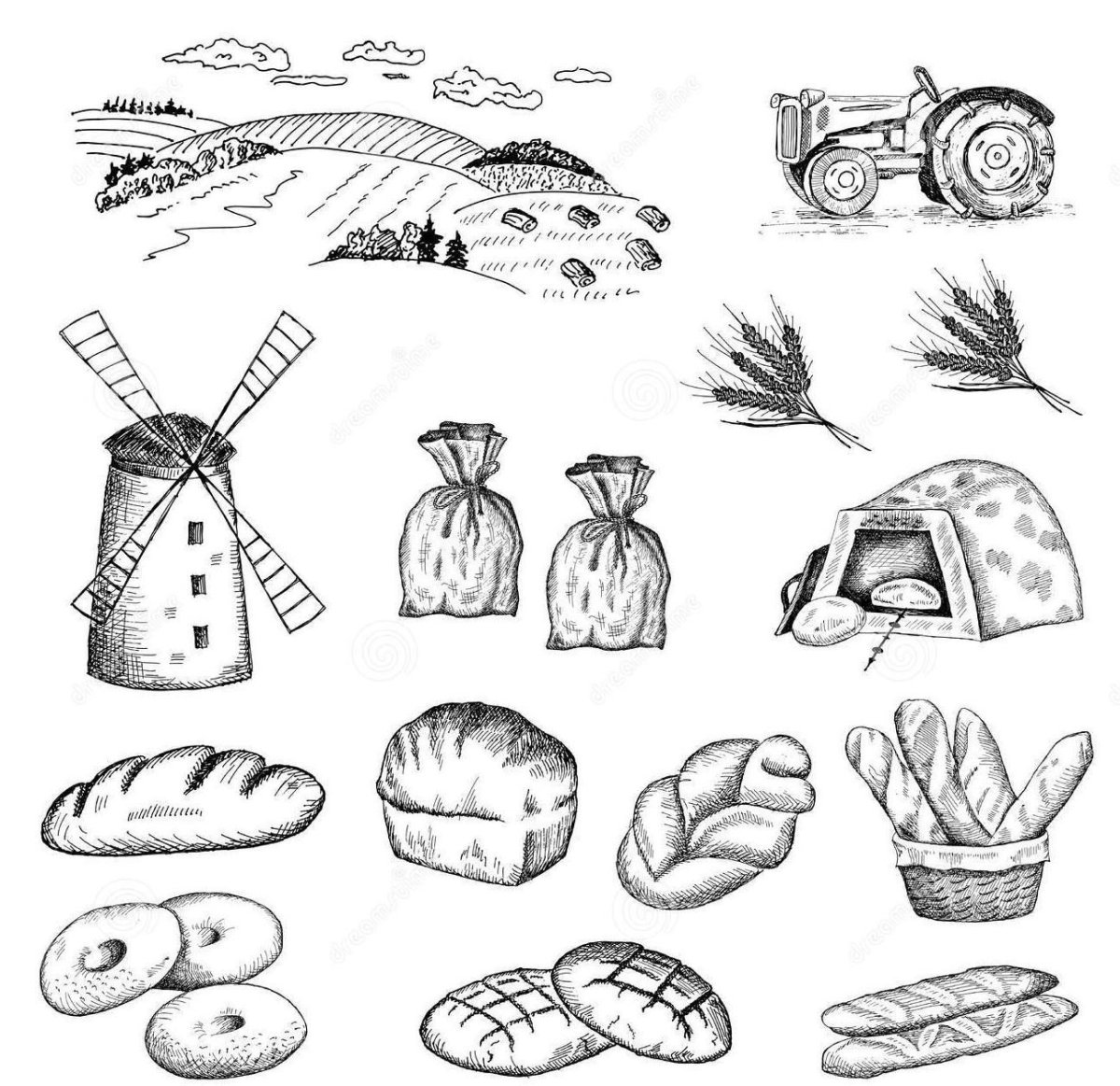 Задания про хлеб для дошкольников