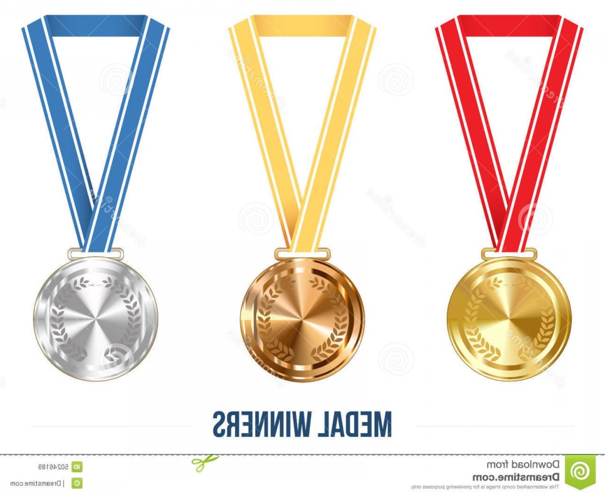 Олимпийская медаль с лентой