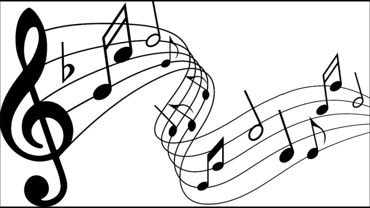 Нотный стан изогнутый