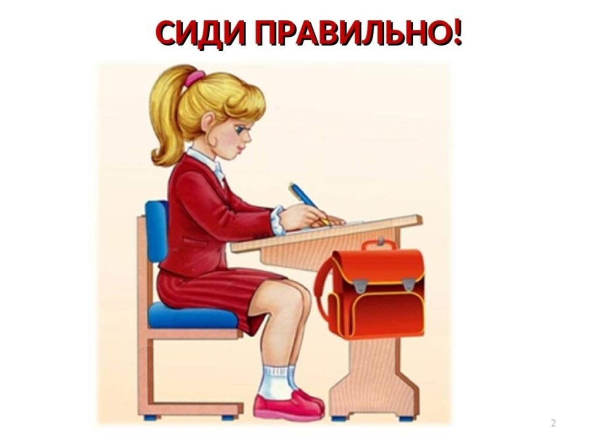 Сиди правильно. Плакат