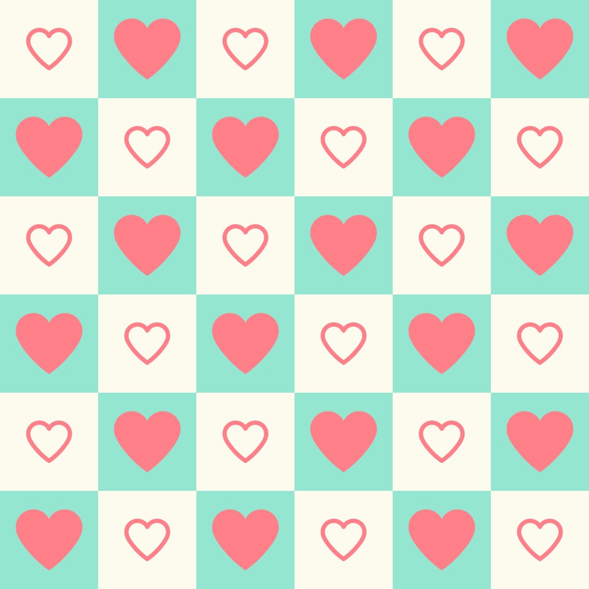 Много сердечек